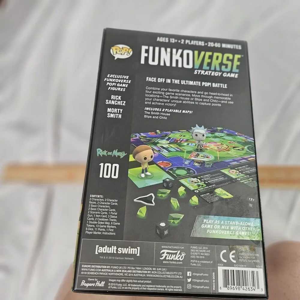 Funko Funkoverse Rick and Morty Strategy Game Exclusive Figures 2 Players 13+